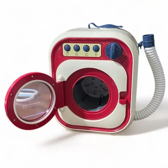 Vintage Childrens Toy Washing Machine With Buttons & Spinning Drum - Picture 6 of 8